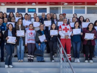 Empleados municipales toman curso “Primer respondiente”, de Cruz Roja